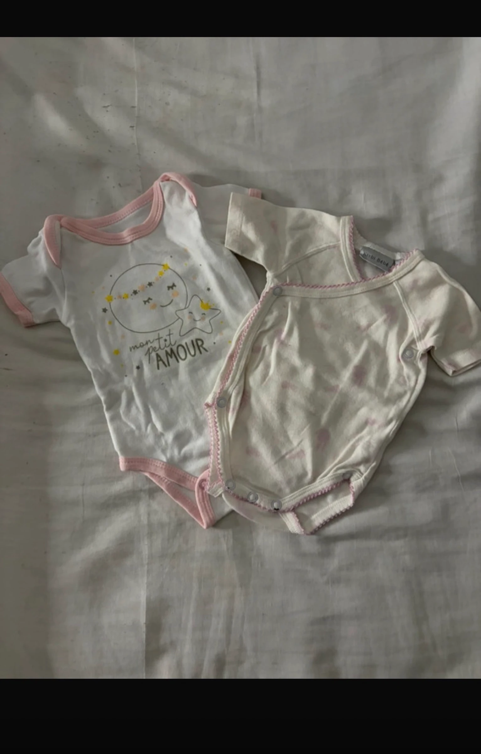 Lot of 12 baby girl bodysuits 1 month / 54 cm Orchestra & Kiabi – photo 12